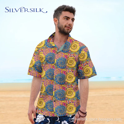 Colorful Creative Anti Shrink Breathable Short Sleeve Shirt